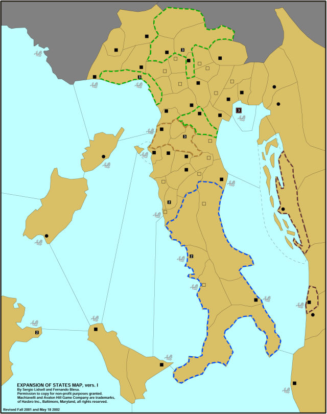 Base map for the Expansion of States scenario